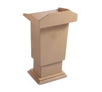 Yajuer Supporto per Podio, Podi Su Ruote, Pulpito Della Chiesa con Contenitore E Ruote, Leggii E Podi, Podio In Legno per Chiese, Seminari, Scuole(Beige,70 * 50 * 100cm)