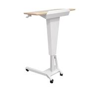 Yajuer Supporto per Podio Portatile Da Pavimento, Supporto per Podio Da Pavimento Mobile, Altezza Regolabile, Design Stabile, Insegnante, Relatore, Lezione, Aula