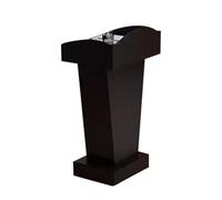 Yajuer Supporto Per Podio, Supporto Per Leggio In Legno, Piattaforma Portatile Per Lezioni E Discorsi Con Spazio Di Archiviazione, Leggii E Podi Per Ristoranti, Chiese, Seminari(Black)