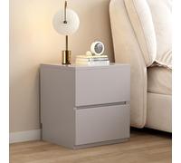 Yajuer Tavolino Stretto Piccolo Comodino, Comodini Tavolini Laterali, Tavolini Laterali Camera Da Letto per Piccoli Spazi, Comodino Bianco In Legno per Camera Da Letto(Light Gray,30 * 40 * 50cm)