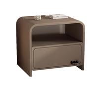 Yajuer White Nightstand Set Di 2, Piccoli Comodini In Legno con Cassetti Portaoggetti, Comodino Moderno, Piccoli Comodini per Camere Da Letto Corridoio Cameretta(Coffee)