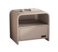 Yajuer White Nightstand Set Di 2, Piccoli Comodini In Legno con Cassetti Portaoggetti, Comodino Moderno, Piccoli Comodini per Camere Da Letto Corridoio Cameretta(Khaki)