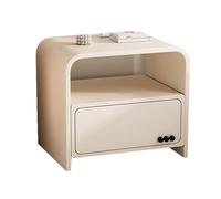 Yajuer White Nightstand Set Di 2, Piccoli Comodini In Legno con Cassetti Portaoggetti, Comodino Moderno, Piccoli Comodini per Camere Da Letto Corridoio Cameretta(White)