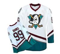 Yajun Adam Banks #99 Mighty Ducks Film Maglie da Hockey su Ghiaccio NHL Uomo Hockey Jersey Felpe Traspirante T-Shirt Sportswears,3XL