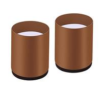 Yajuyi 2 Pezzi Rialzo Divano Sollevatore Piedi Lettino Estensione Gambe Mobili Materiale Acciaio Carbonio Ed Adatti Tavoli Da Pranzo Mobili in So, Tondo 4x5cm Marrone