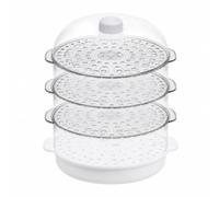 Yajuyi Campana Trasparente con Supporto Forato Pratico Coprivivande con Pomello Ergonomico Campana Alimentare in Plastica, Stile C