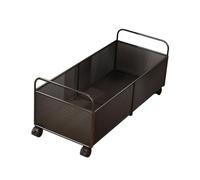 Yajuyi Carrello Portadocumenti con Ruote, Libreria Mobile, Organizer Portatile con Ruote, Carrello Portaoggetti in Rete per Giocattoli E Domestiche, L