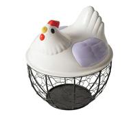 Yajuyi Cestino per Uova con Coperchio a Forma di, Accessorio Da Cucina, Cestini per La, Contenitore per Frutta, Coperchio Viola