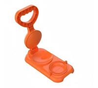 Yajuyi Dumpling Maker Pressa Ravioli Stampo Empanadas Sigillatore per Ripieni 2 in 1 in PP Alimentare con Manico Comodo per Uso Frequente Adatto a Riunioni, Arancione