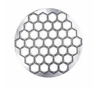 Yajuyi Dumpling Stampo Ravioli Tortellini Gnocchi Pressa Impasto in Lega di Alluminio Alimentare Antiaderente per Produzione Rapida di 37 Pezzi Adatta a, 175G 37 Fori