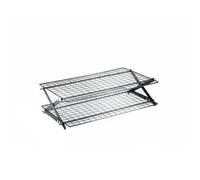 Yajuyi Griglia Raffredda Biscotti Supporto Dolci Rete Torte Struttura X Ripiegabile Inossidabile per Risparmio Spazio Adatta a Pasticceria, Moderno, Regolabile, Salvaspazio-D