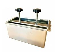 Yajuyi Meat Pressa Stampo Carne Compressione Molla Forte Pressa Cibo Acciaio Antiruggine Pulizia Semplice Adatto a Preparazione, 1KG, Vite Lunga