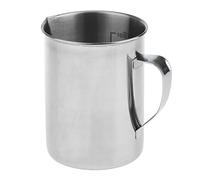 Yajuyi Misurino Misuratore in Acciaio Inox Brocca Graduata Becher Resistente Alle Macchie con Interna per Caffè Ristorante, Argento, 1000ml