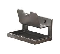 Yajuyi Porta Coperchi Pentole Da Parete Mensola Porta Coperchi Cucina Supporto Utensili E Bacchette Vassoio Sgocciolatoio Smontabile Materiale Resistente All, Grigio 1 Livello