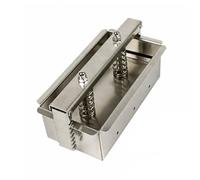 Yajuyi Pressa per Carne in Acciaio Inox 304 con Contenitore Rettangolare E Coperchio Superiore Adatto per Modellare Maiale E Prosciutto in E Bancone, 200x100x70mm