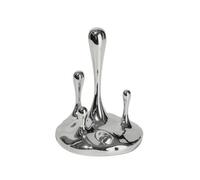 Yajuyi Scultura Artistica in Resina con Specchio per Mobile E Tavolo Decorazione Elegante con Elementi Rialzati a Goccia E Finitura Liscia Adatta per Salotto E Corridoio, M