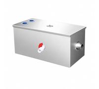 Yajuyi Separatore Olio da Completamente Assemblato Separatore di Grasso con Coperchio Antiruggine per Acque Reflue, 50x25x25cm
