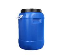 Yajuyi Serbatoio in HDPE Alimentare | Fusto a Bocca Larga con Coperchio, Durevole, Contenitore Cilindrico con Nervature Strutturali, Cubo 30L