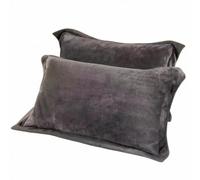 Yajuyi Set di 2 Federe in Flanella di Latte Spessa, Calde E Confortevoli per L'inverno, Morbide, Piacevoli Al Tatto, a Trama, Anallergiche, con Sta