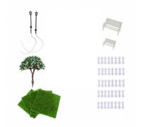 Yajuyi Set di Cortile in Miniatura con Lampe Dettagliato Comp per Dei Delle Fa