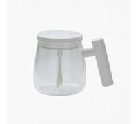 Yajuyi Tazza Automatica Mescolante Bicchiere Elettrico Tazza Autoagitatore Bicchiere Miscelatore Asta Riponibile Nel Manico E Miscelazione Rapida di Proteine, Batteria Bianca