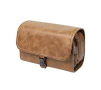 Yajuyi Trousse per Trucchi Resistente | Spaziosa, Beauty Case da con Gancio, Impermeabile, Borsa da Toilette con Finestra Trasparente, per Bagno, Viaggiatori, Giallo