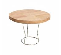 Yajuyi Vassoio per Pizza in Legno Robusto E Base Elevata Perfetto per Portate Dolci Antipasti Adatto per Tavola Casa Feste, 12 Pollici, Piatto In Rovere Per Pizza Piatto Con Supporto