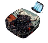 Yak-1710 - Borsa per coppette mestruali con cerniera, per assorbenti igienici, morbidi assorbenti, per ragazze e donne