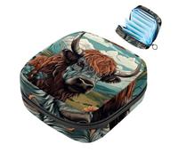 Yak-1711 - Borsa per assorbenti igienici, borsa per il primo ciclo mestruale, per donne e ragazze, borsa imbottita con cerniera