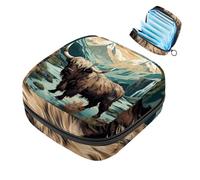 Yak-1713 - Borsa per assorbenti igienici, con cerniera, per ragazze adolescenti e donne