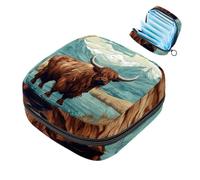 Yak-1724 - Borsa per assorbenti igienici, con cerniera, per ragazze adolescenti e donne