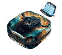 Yak-1754 - Borsa per coppette mestruali con cerniera, per assorbenti igienici, morbidi assorbenti, per ragazze e donne