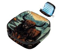 Yak-1777 - Borsa per assorbenti igienici, borsa per il primo ciclo mestruale, per donne e ragazze, borsa imbottita con cerniera