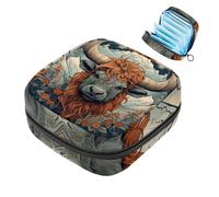 Yak-1799 - Borsa per assorbenti igienici, borsa per il primo ciclo mestruale, per donne e ragazze, borsa imbottita con cerniera