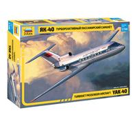 Yak / 401/144 Turbojet Passenger Aircraft Plastic Kit 1:144 Model ZVEZDA