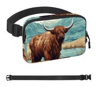 Yak - Cintura da corsa per telefono, denaro, chiavi, passaporto, carte di credito, regolabile, per donne e uomini, marsupio da viaggio per corridori, Multicolore 11, 1.5x9.0x5.9in/4x23x15cm