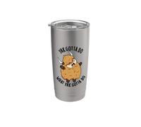 Yak devo fare quello che Yak deve fare divertente gioco di parole con animali Bicchiere termico in acciaio inox doppia parete