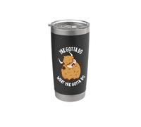 Yak devo fare quello che Yak deve fare divertente gioco di parole con animali Bicchiere termico in acciaio inox doppia parete