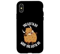 Yak devo fare quello che Yak deve fare divertente gioco di parole con animali Custodia per iPhone X/XS
