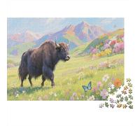 Yak Puzzle 1000 Pezzi Puzzle Per Adulti E Ragazzi Highland Puzzle Difficile Sfida Rilassamento E Intelligence Regalo Per Amore E Amico 1000pcs (75x50cm)