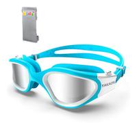 YAKAON G1Mini, occhialini da nuoto per bambini, comodi, polarizzati, anti-appannamento, per bambini dai 6 ai 14 anni