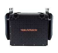 YakAttack BlackPak Pro - Cassa da pesca per kayak da 40,6 x 40,6 cm, con 6 supporti per canne, scatola portaoggetti e organizer per attrezzi da pesca, leggero, resistente e personalizzabile