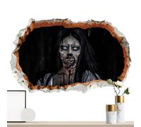 yakermur Adesivi zombie di Halloween, emozionanti adesivi zombie | Adesivi per finestre di Halloween, zombi emozionanti | Decorazione stagionale che rompe la parete, festa per il soggiorno,