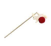yakermur Bacchette per capelli in metallo, bacchette per panini | per parrucchieri in lega con ciondolo - Supporto decorativo per panini, 5,7 pollici elegante forcina per donne e ragazze