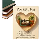yakermur Biglietto di auguri con scritta "Pocket Positive Keepsake - Pocket 3D Heart Abbraccio con biglietto, per lui, lei, adolescenti, famiglia, ragazzi, studenti, adulti, amici, compleanno, Natale