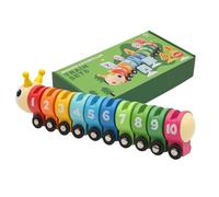 yakermur Caterpillar Counting Toy, Caterpillar Counting Classic Toy | Giocattoli di matematica cognitiva dello sviluppo - Colore Riconoscendo Il Gioco Conteggio, riconoscere I diversi Colori