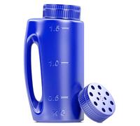 yakermur Contenitore per strizzatura e caricamento manuale adatto per sabbia, sale spaccato, cospargere in inverno, sistema di dosaggio unico per spargere i semi portatile, con foro regolabile