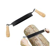 yakermur Draw Shave Tool - Strumento di rimozione da barba da 8 pollici con manico in legno per corteccia manuale per il campeggio