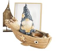 yakermur Giardino Gnomes Outdoor, Gnomi Decorations for Yard | Ornamenti Nani Nautici,Scultura a tema Spiaggia costiera per la decorazione della Casa e del Giardino