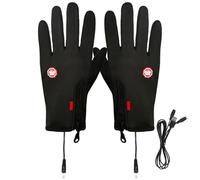 yakermur Guanti Riscaldati, Sottile Con Batteria Ricaricabile Temperature Regolabili Mani Artritiche, Ultra-Fine Per Guidare O Ciclismo Sci Touchables, Nero S, Se référer au descriptif